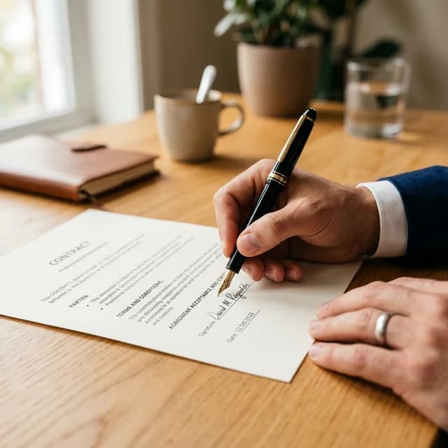 Подписание договора