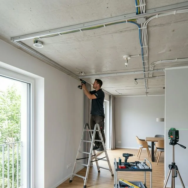 Подготовка потолка и закладных